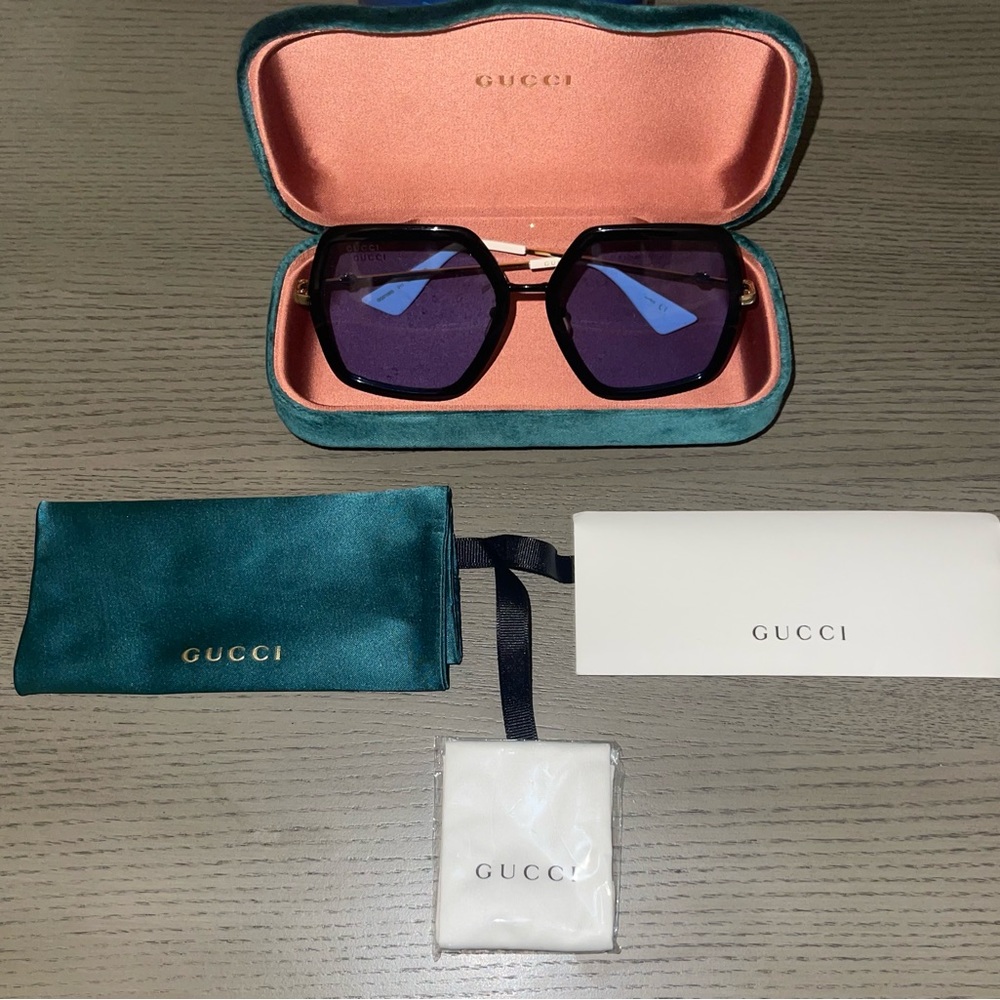 Gucci GG0106S Oversized Sunglasses